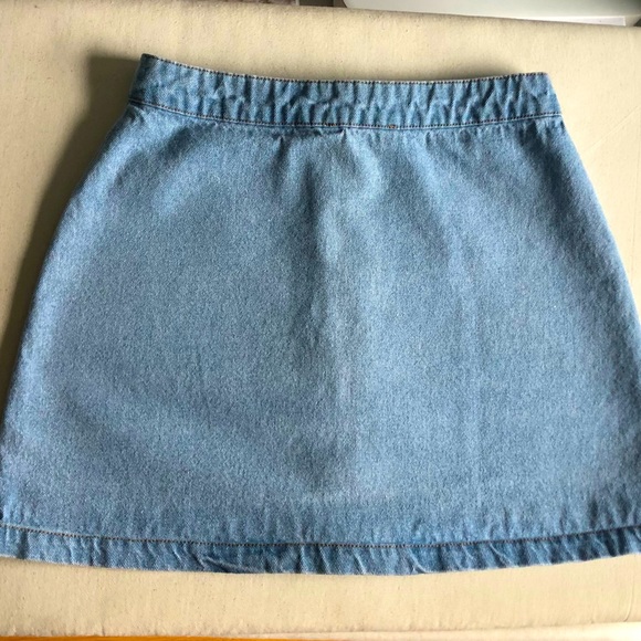 Vintage Forever21 Front Buttons Mini Jeans Skirt - Picture 5 of 7